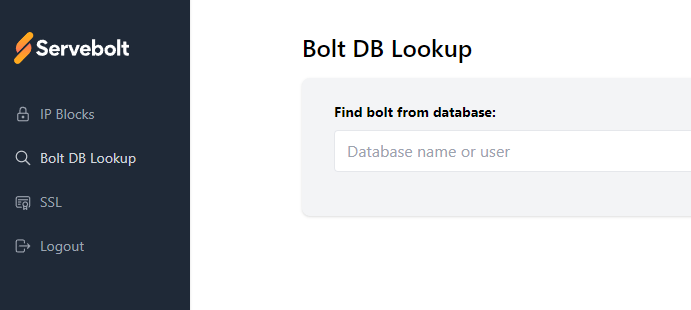 DB lookup